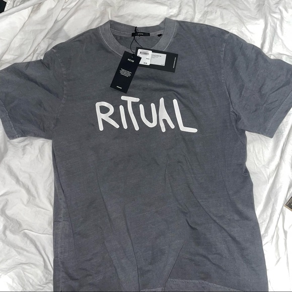 x Jeremy Gara Men's Ritual Samo Oversize Organic Cotton Graphic Tee - Picture 1 of 4